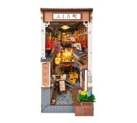 Puzzle 3D en bois à construire - ROBOTIME Sakura Wine Alley DIY livre Nook étagère insérer