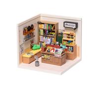 Puzzle 3D en bois à construire - ROBOTIME Super créateur fascinant librairie plastique DIY Miniature House Kit