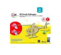 Puzzle 3D en bois à monter - Hélicoptère - 32 pcs