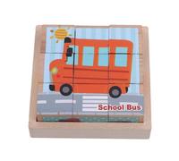 Puzzle 3d En Bois À Six Faces Pour Enfants, Jouet Éducatif De Haute Qualité, Cube, Cadeau Pour Bébés