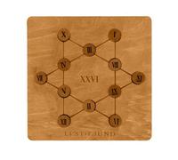 Puzzle 3D en bois avec chiffres romains