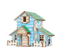 Puzzle 3d en bois cabane dans les bois 137*91*105 mm. 22 pièces.