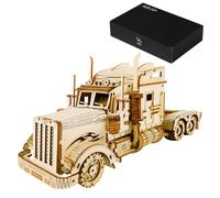 Puzzle 3D en bois, camion 3D robuste, kit d'assemblage de décoration de Noël idéal pour adolescents et adultes (286 pièces + )