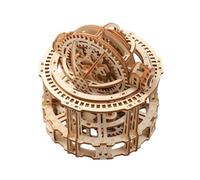 Puzzle 3D en bois, chronomètre, tourbillon steampunk, kit de modélisme DIY avec transmission mécanique, horloge mobile, décoration de bureau, puzzle à collectionner, cadeau (218 pièces)