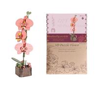 Puzzle 3D en Bois | Création Florale Amusante Et Créative | Puzzle,pour Décoration Étagère Centrotable Projet Familial Activités en Classe