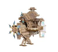 Puzzle 3D en Bois,Croiseur Rapide Star Domain,Modèle de Casse Têtes de Navire Volant Fait Main à Faire Soi Même,Jeux de Soulagement du Stress