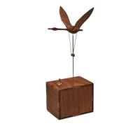 Puzzle 3D en bois cygne volant avec sans colle, boîte à musique dynamique, en bois, modèle éducatif créatif, décoration de la maison, cadeau d'anniversaire, kit de bricolage pour adultes (marron)