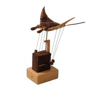 Puzzle 3D en bois - DIY - Steampunk - Le poisson du diable - Modèle biologique 3D - Kit de construction en bois - Cadeau artisanal pour adultes (version kit)