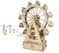 Puzzle 3D en bois Gear Ferris Wheel Music Box You Are My Sunshine fait à la main Kit de modèle Holidays Brthdays