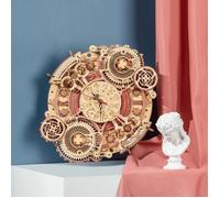Puzzle 3D en bois Horloge - ROBOTIME - mécanique temps Art avec moteur