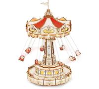 Puzzle 3D en bois Kits de modèles mécaniques - ROBOTIME Boîte à musique pour adultes à construire bricolage cadeau artisanal