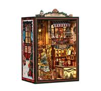 Puzzle 3D en bois, magasin de Noël, kit de construction de maison miniature, idéal pour adolescents et adultes (264 pièces)