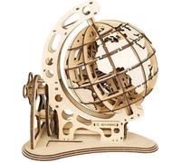 Puzzle 3D en bois - Mr. Playwood - Globe Mécanique animé - 145 pièces - À monter soi-même - Mixte