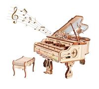 Puzzle 3D en Bois pour Adultes Piano Électronique Musical Fait À La Main Idée Cadeau Ornement Décoratif