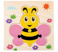 Puzzle 3d En Bois Pour Bébé, Jouets En Forme De Tangram, Apprentissage De L'Intelligence Animale, Dessin Animé