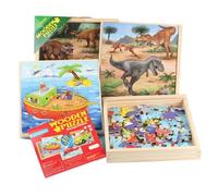 Puzzle 3d En Bois Pour Enfants, Formes Tangram, Jouets D'apprentissage, Dessin Animé, Circulation Des Animaux, Casse-Tête, Intelligence, Cadeau