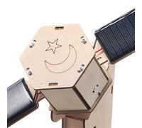 Puzzle 3D en bois pour enfants, jouet tige à énergie solaire, bricolage, modèle de Satellite spatial, Kit de construction scientifique éducatif artisanal