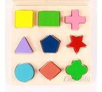Puzzle 3d En Bois Pour Enfants, Jouets De Formes Et De Couleurs Géométriques, Jouet D'Apprentissage Éducatif Précoce Montessori