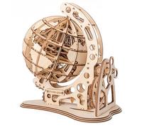 Puzzle 3D en bois pour globe, modèle mécanique à monter soi-même, engrenage de transmission, rotation, assemblage, décoration de