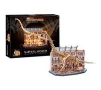 Puzzle 3D en bois - REVELL - Tiny Adventures - Natural Museum - Brachiosaur - LED Couleur bois