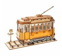 Puzzle 3d En Bois Robotime Tram Historique