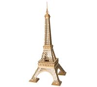 Maquette en bois - La Tour Eiffel - 121 pièces - ROBOTIME - Jaune - A monter soi-même - Enfant