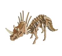 Puzzle 3d en bois. Triceratops. 36 pièces.