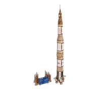 Puzzle 3D en bois - UGEARS - Saturn V - 500 pièces - 10 x 66,5 x 14,6 cm - Assemblage 7h