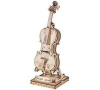 ROBOTIME Puzzle 3D en bois Violoncelle TG411 58 pièces à monter soi-même Beige/Multicolore