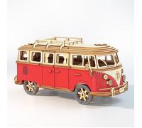 Puzzle 3D en bois VW T1 Bus, camping-car, fourgonnette, kit en bois, à monter soi-même, idée cadeau, puzzle