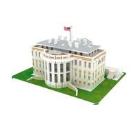 Puzzle 3d en carton de la maison blanche aux états-unis. 35 pièces.