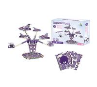 Puzzle 3d en carton de l'attraction astrojet avec lumières et musique. 88 pièces