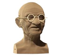 Puzzle 3D en carton Sculpture Gandhi 14 ans 123 pièces environ 18 cm H