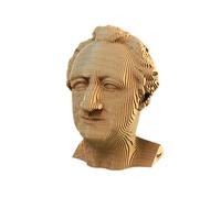 Puzzle 3D en carton Sculpture Goethe à partir de 14 ans 114 pièces Hauteur env. 18 cm