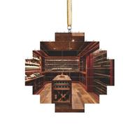Puzzle 3D en forme de brique d'art - Brique - Décoration d'intérieur - Cave à vin rouge