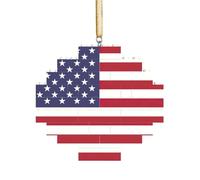 Puzzle 3D en forme de brique d'art - Brique - Décoration d'intérieur - Drapeau américain