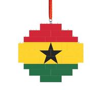 Puzzle 3D en forme de brique d'art - Brique - Décoration d'intérieur - Drapeau du Ghana