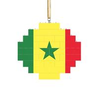 Puzzle 3D en forme de brique d'art - Brique - Décoration d'intérieur - Drapeau du Sénégal