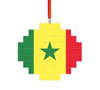 Puzzle 3D en forme de brique d'art - Brique - Décoration d'intérieur - Drapeau du Sénégal