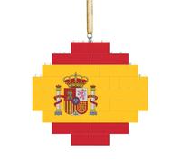 Puzzle 3D en forme de brique d'art - Brique - Décoration d'intérieur - Drapeau espagnol