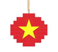 Puzzle 3D en forme de brique d'art - Brique - Décoration d'intérieur - Drapeau vietnamien