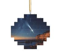 Puzzle 3D en forme de brique d'art - Brique - Décoration d'intérieur - Imprimé comète