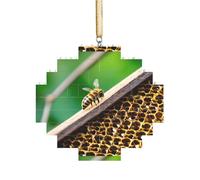 Puzzle 3D en forme de brique d'art - Brique - Décoration d'intérieur - Motif abeille volante