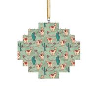 Puzzle 3D en forme de brique d'art - Brique - Décoration d'intérieur - Motif lamas