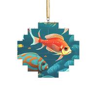 Puzzle 3D en forme de brique d'art - Brique - Décoration d'intérieur - Océan - Poisson sous-marin