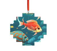 Puzzle 3D en forme de brique d'art - Brique - Décoration d'intérieur - Océan - Poisson sous-marin