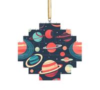 Puzzle 3D en forme de brique d'art - Brique - Décoration d'intérieur - Planètes de l'espace