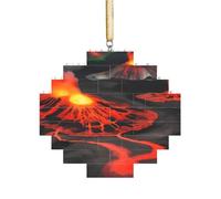 Puzzle 3D en forme de brique d'art - Brique - Décoration d'intérieur - Volcans Kilauea