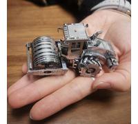 Puzzle 3D en métal à assembler, ensemble de modèles de véhicules de construction en acier inoxydable avec 6 différents designs de véhicules, dont un compacteur, une excavatrice, un bulldozer et plus e