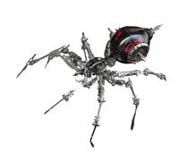 Puzzle 3D en métal - Araignée de guerre mécanique Steampunk en métal avec jambes articulées - Kit de modèle STEM - Kit de modèle STEM, idéal pour la science-fiction - Cadeau de collection pour adultes